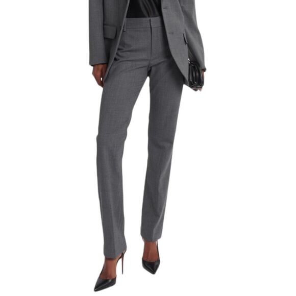 Nili Lotan pants Evan wool blend slim tailored trousers size 6 - Picture 1 of 7